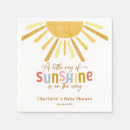 Search for boho baby shower napkins Little ray of sunshine