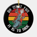 Search for santa on motorcycle christmas tree decorations Retro