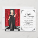Search for red gown invitations Watercolor