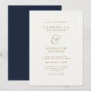 Search for navy blue cream wedding invitations Modern