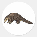 Search for endangered animals stickers Pangolin