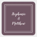 Search for purple thank you wedding stickers Bride groom