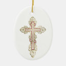 Search for religious symbol christmas tree decorations Cross