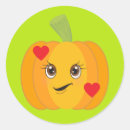 Search for pumpkin faces stickers Orange