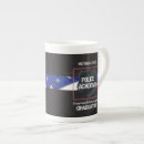 Search for red and white flag mugs Police