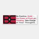 Search for think positive bumper stickers Happy