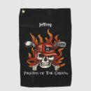 Search for skull golf towels Black
