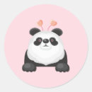 Search for cute panda cartoon stickers Black and white panda