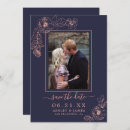 Search for navy and rose gold wedding invitations Chic