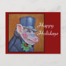 Search for pig christmas cards Holly