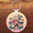 Search for quilling key rings Flowers