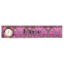 Search for purple name plates Desk