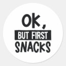 Search for snacks stickers Black and white