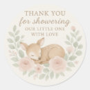 Search for deer thank you stickers Deer baby shower