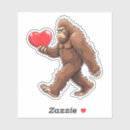 Search for cute sasquatch stickers Heart
