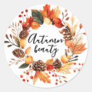 Search for autumn fall leaves stickers Animals