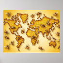 Search for honey bee art Wall