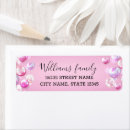 Search for happy birthday return address labels Girly
