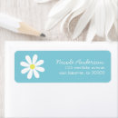 Search for daisy flowers return address labels Birthday