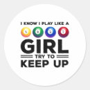 Search for chalk art stickers I love billiards