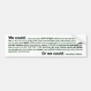 Search for we are change bumper stickers Global warming