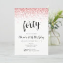 Search for glitter confetti invitations Rose gold
