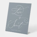 Search for love is sweet wedding signs Dessert bar