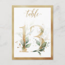 Search for 13 gold table cards Watercolor
