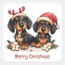 Search for christmas dachshund stickers Puppy