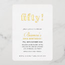 Search for classy 50th birthday invitations Minimalist