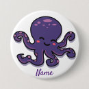 Search for cute octopus badges Purple