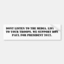 Search for troop bumper stickers Veterans