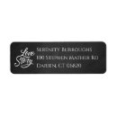 Search for chalkboard wedding invitations return address labels Black and white