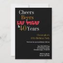 Search for casino 40th birthday invitations Las vegas