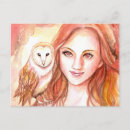 Search for fantasy owl postcards Floral