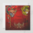 Search for red mardi gras mask invitations For her