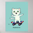 Search for skateboarding posters Kitten