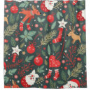 Search for christmas shower curtains Festive