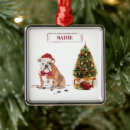 Search for bulldog christmas tree decorations Funny