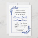 Search for floral engagement party invitations White