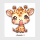 Search for tongue kissing stickers Giraffe