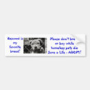 Search for breed rescue bumper stickers Paw