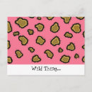 Search for leopard spots postcards Pink