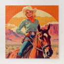 Search for cowgirl puzzles Usa