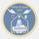Search for jesus in the manger stickers Christian