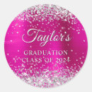 Search for pink glitter graduation stickers Girly