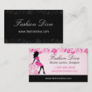 Search for woman silhouette business cards Pink
