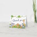 Search for safari baby shower thank you cards Zoo animals