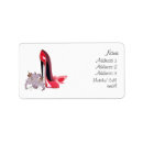 Search for high heel return address labels Stylish