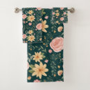 Search for emerald green bath towels Flowers